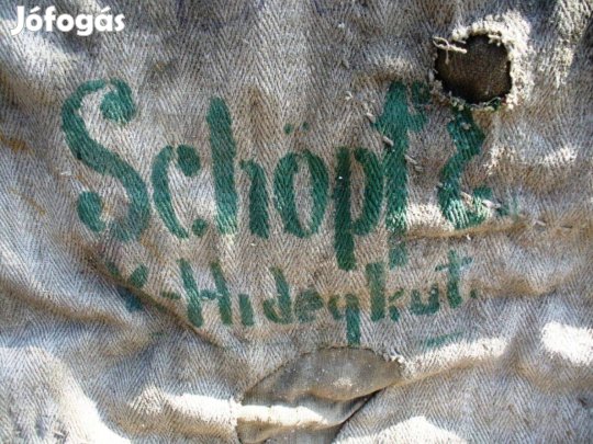 Régi retro egyben 5db jutazsák len vászon lenvászon zsák Schöpf kórház