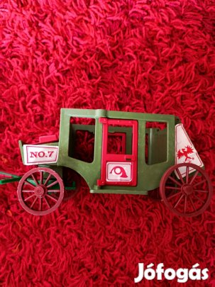 Régi retró játék 80-90 es evekből régi posta kocsi