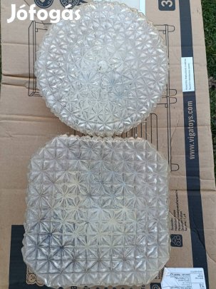 Régi retro lámpa fali lámpa 2 db,mennyezeti lámpa üveg búrás