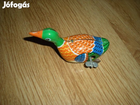 Régi retró lemezjáték lendkerekes lemez játék kacsa liba működőképes