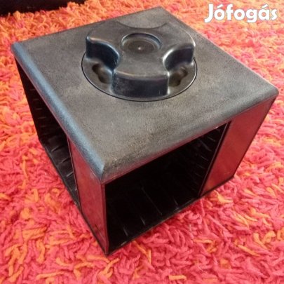 Régi retró magnó kazetta tartó kazetta box+ kazetták