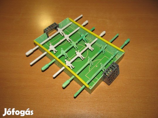 Régi retró mini csocsó asztal, keretméret 10 x 15 cm, trafikárú