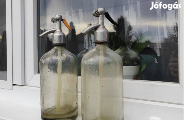 Régi retró vintage szódásüveg