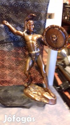 Régi réz Achilleus görög szobor 30cm
