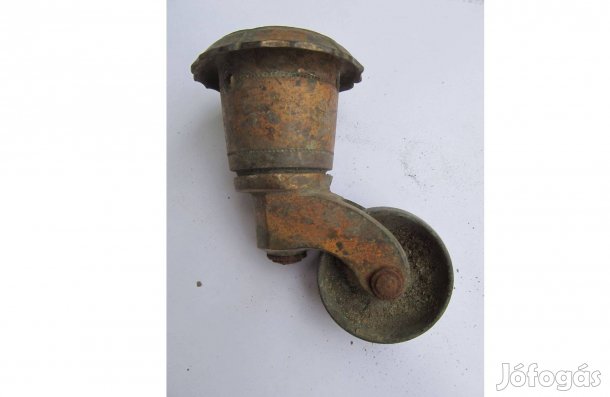 Régi réz gurulós lábvég