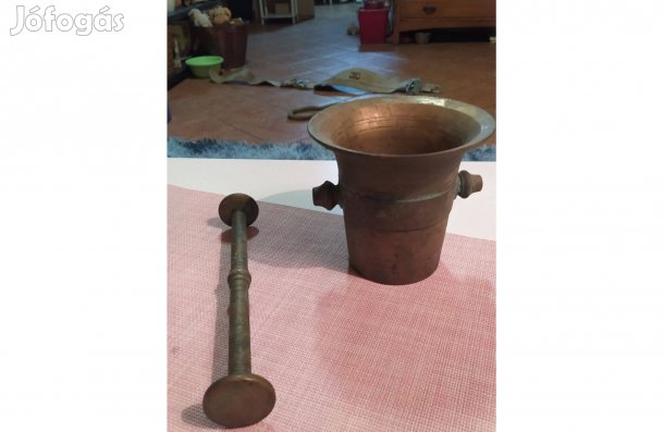 Régi réz mozsár