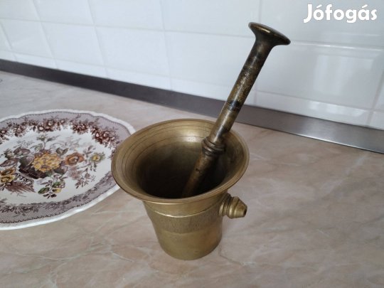 Régi réz mozsár eredeti db