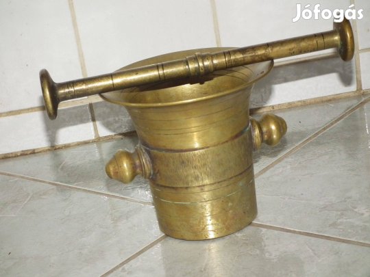 Régi rézmozsár réz mozsár nr.6