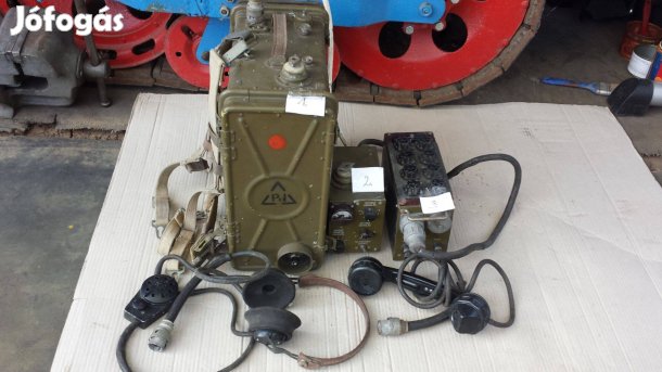 Régi ritka hadsereg harci rádió állomás tápegység NVA komplett vintage