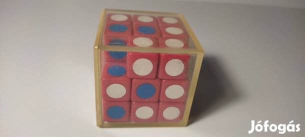 Régi ritka logikai játék Varikon 3x3x3 puzzle, "Rubik szerű"