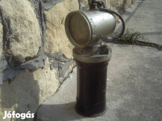 Régi ritkább típusú bányászlámpa eladó
