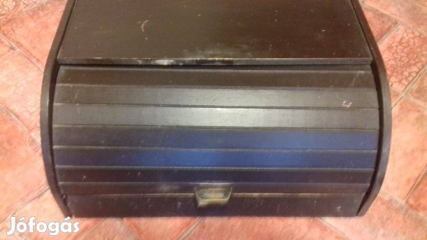 Régi rolós fa tároló kreatív célra 30x20x40cm hibátlan