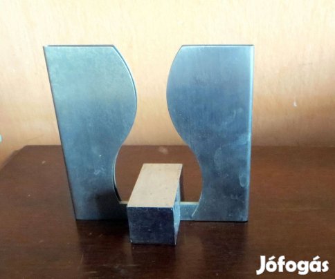 Régi rozsdamentes fogpiszkálótartó 8 cm