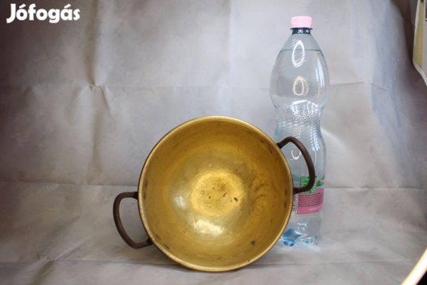 Régi sárgaréz habüst