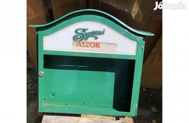 Régi sörös reklám tabla ,fémszekrény 3500 Ft :Lenti