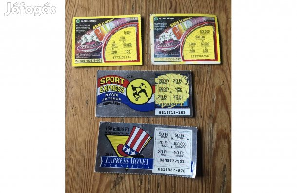 Régi sorsjegy 500 Ft/db