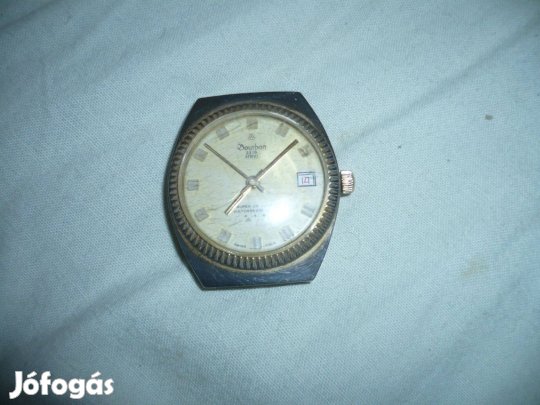 Régi svájci bourbon de luxe felhúzós dátumos karóra