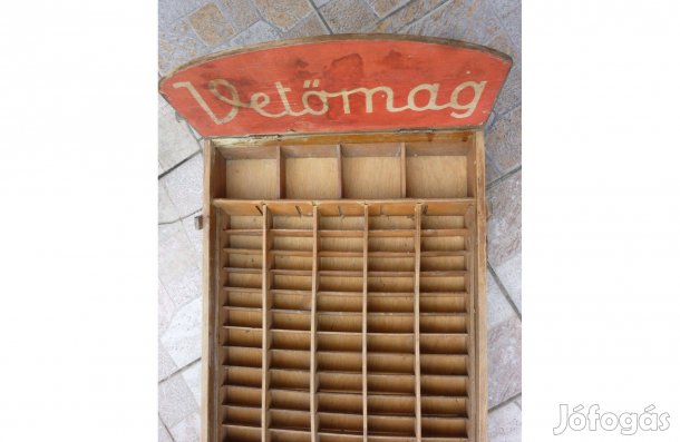 Régi szatócsbolti vetőmag szortírozó eladó