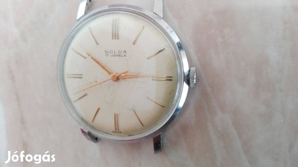 Régi szép 17 köves Svájci Golda karóra