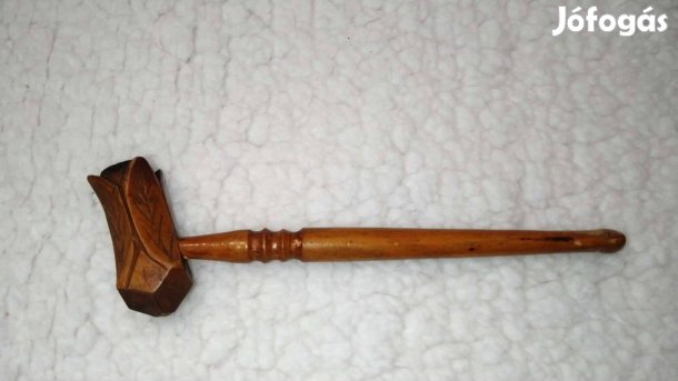 Régi szép faragott tulipánfejes pipa szipka gyűjtőknek