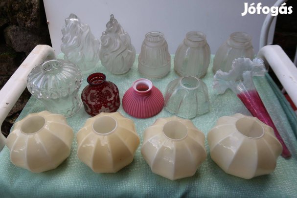 Régi szép lámpabúrák vegyesen