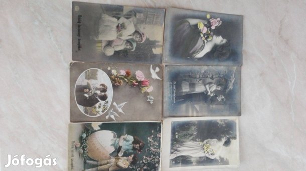 Régi szép ritka Képeslapok 6 db