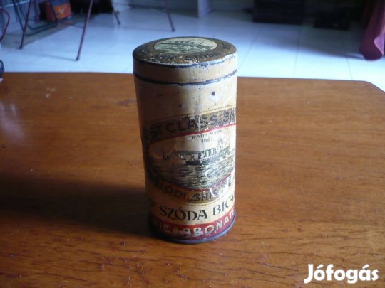 Régi szódabikarbónás fémdoboz