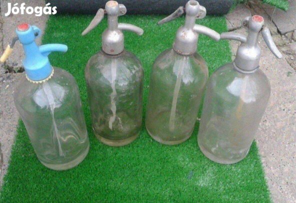 Régi szódásüveg vastag üveg