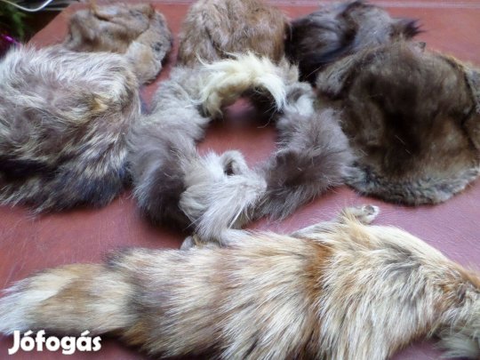 Régi szőrme női sapka boa