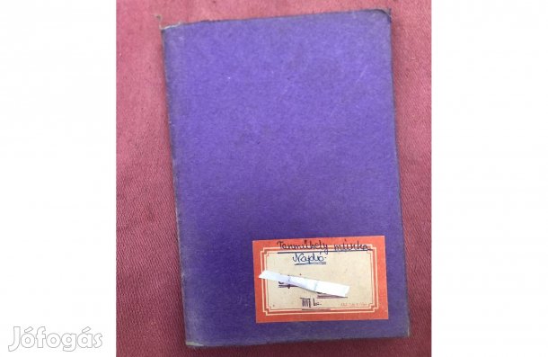 Régi tanműhelyi munkanapló 1500 Ft