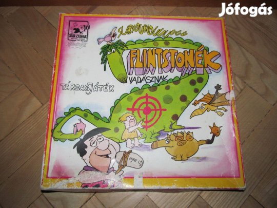 Régi társasjáték: Flintstonék vadásznak (1990-es évek) Frédi & Béni