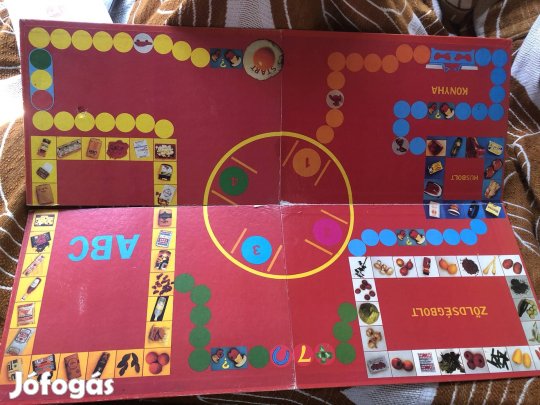 Régi társasjáték tábla, játék tér 1200 Ft /db