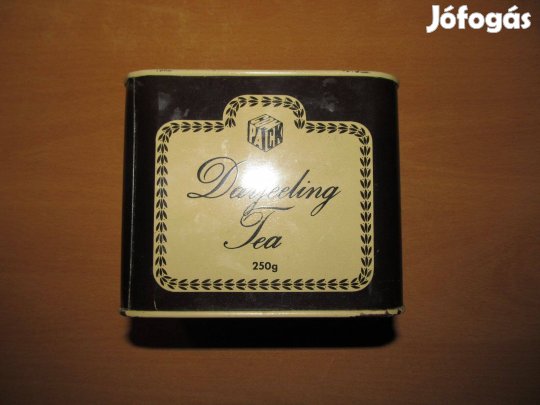 Régi teás doboz: Darjeeling - Compack (1980-as évek)