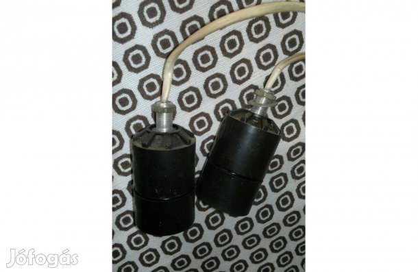 Régi tipusú Retró lámpa foglalatok 2 db van, együtt: 3660.ft