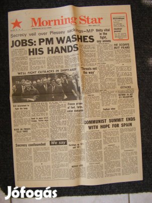 Régi újság (Old newspaper 1977.Morning Star March 4th edition.)