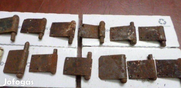 Régi vas ablak ajtó zsanér 13 db