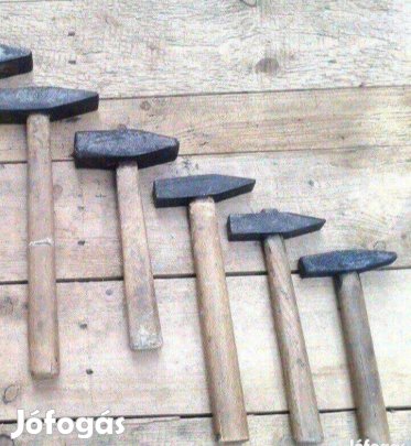 Régi vas kalapács 6 db egyben