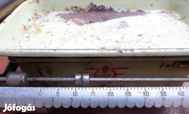 Régi vas mérleg patinás konyhamérleg