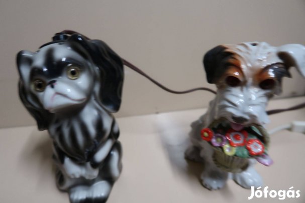 Régi világitó parfűmlámpák egyenként-kutyák