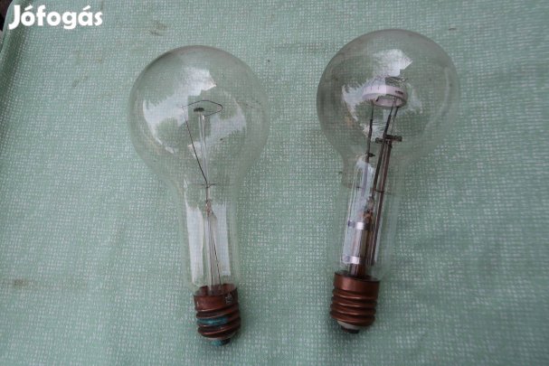 Régi villanyégők réz edison menettel 40.es évek