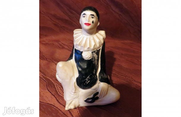 Régi vintage Pierrot kerámia bohóc 4