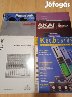 Régi zenei könyvek, prospektusok /csak egyben/gyűjtőknek