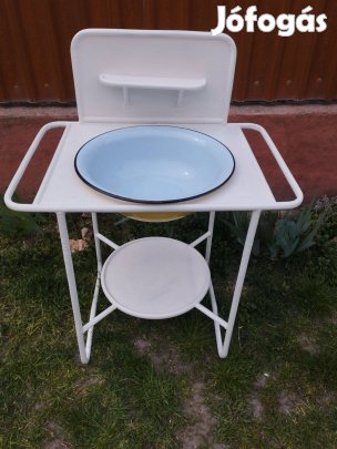 Régi zománc lavórtartó