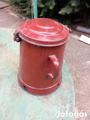 Régi zománcos Csepel zsíros bödön 3 l-es