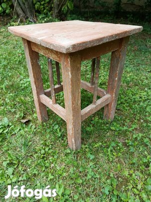 Régiség régi fa szék hokedli konyhai szék