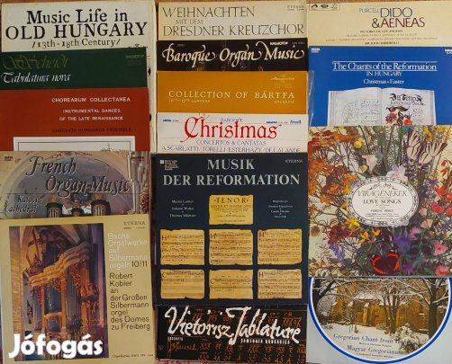 Régizene, Reneszánsz, népzene hanglemezek 15db