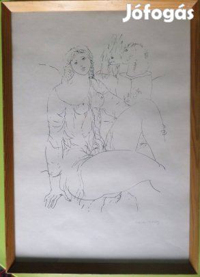 Reich Károly: Lány szoborral