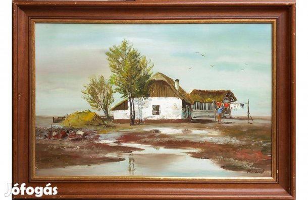 Reinhardt István: Tanya, 40x60 cm