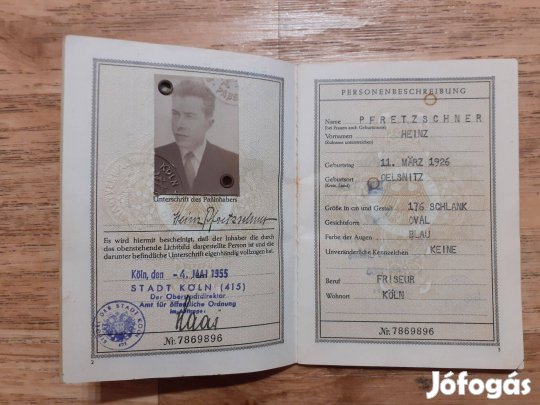 Reisepass (1955, Bundesrepuplik Deutschland)