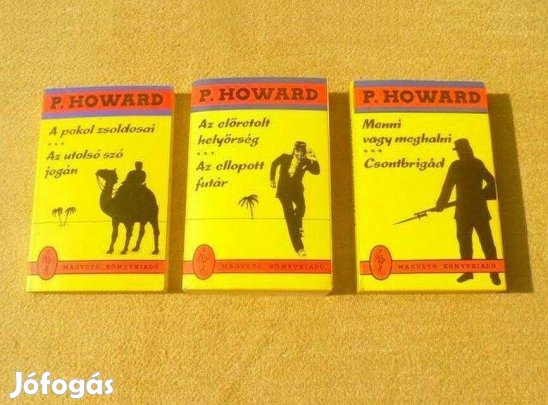 Rejtő Jenő, P. Howard könyvek - (3 + 2 kötet)
